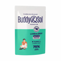 B&S PREMIUM STERILIZED Влажный корм д/кошек стерил (ягненок и телятина в соусе) 85г, BS356