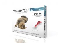 Антигельминтик для кошек 4-10 кг Рольф Клуб Гельминтал Spot-on Е106
