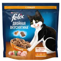 Сухой корм для взрослых кошек Felix Двойная Вкуснятина с птицей 1,3 кг