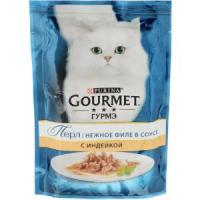 Корм для кошек Gourmet Perle, 85 г, индейка