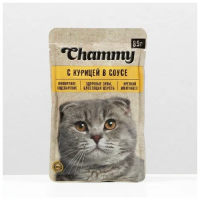 Влажный корм для кошек Chammy с курицей 85  г