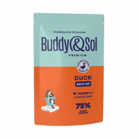 B&S PREMIUM ADULT Влажный корм д/кошек (утка в соусе) 85г, BS353