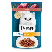 Влажный корм для кошек Гурмэ Перл Нежное филе с уткой в соусе 75 г