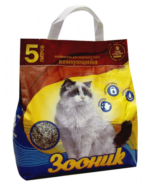 Комкующийся наполнитель, 5л